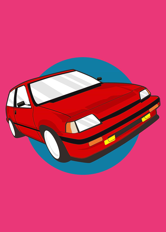 car civic retro