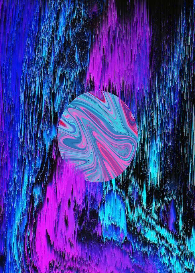 Dream Shape Blue Purple