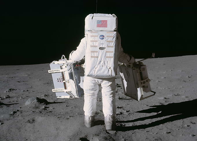 Astronaut on the moon