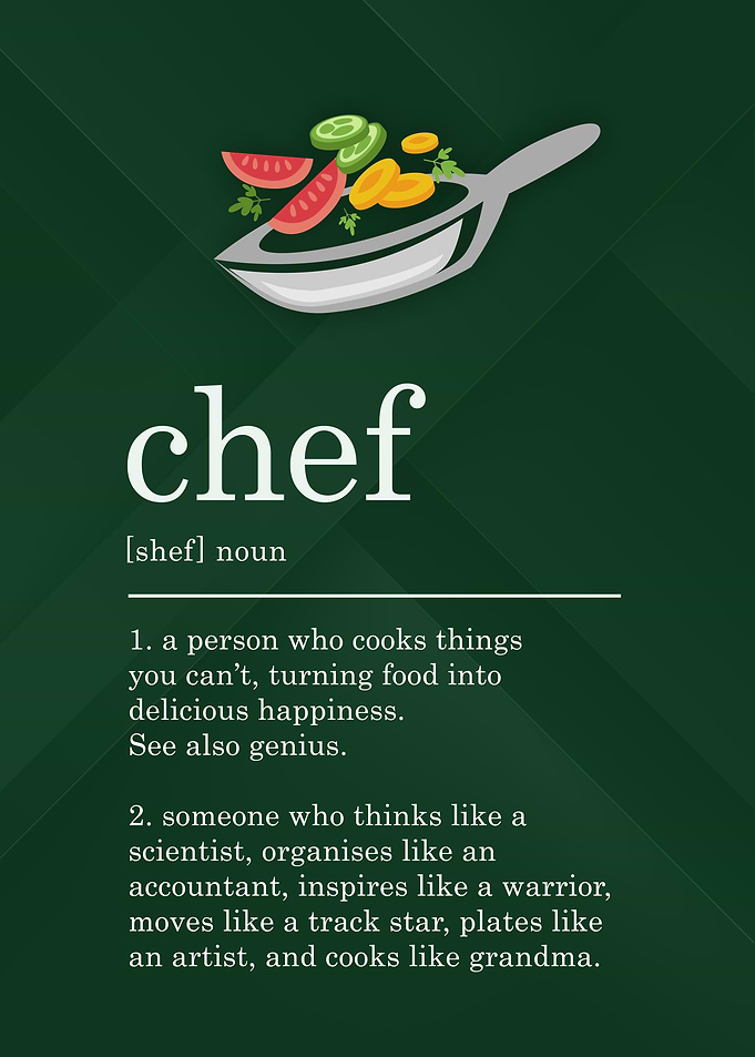 Funny Chef Definition Cook