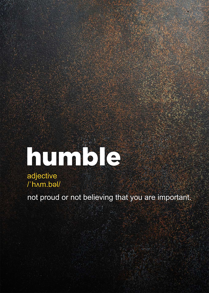 humble definition posters