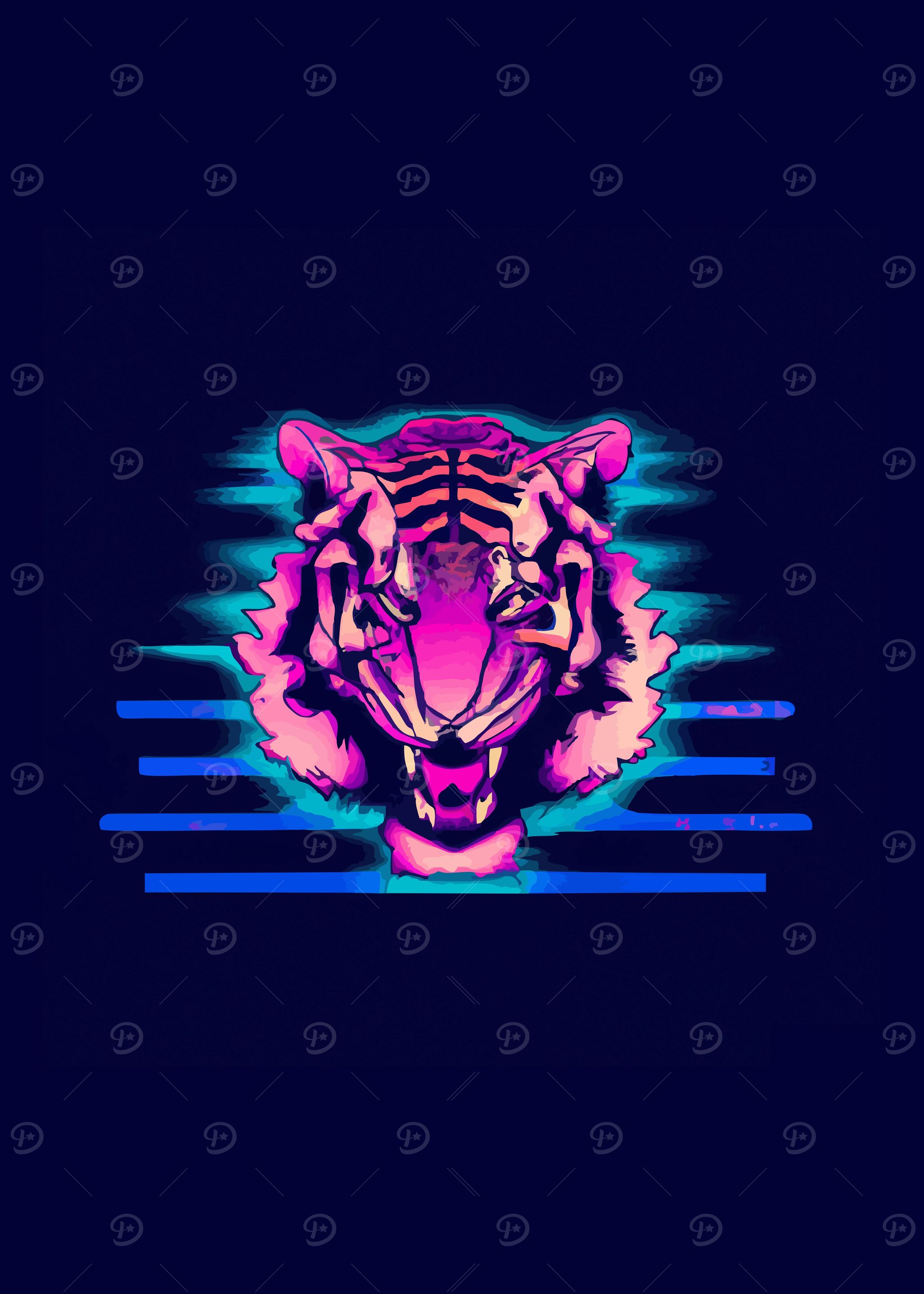 Tiger Vaporwave