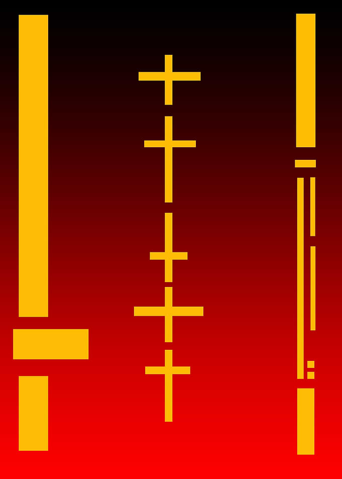cross and line