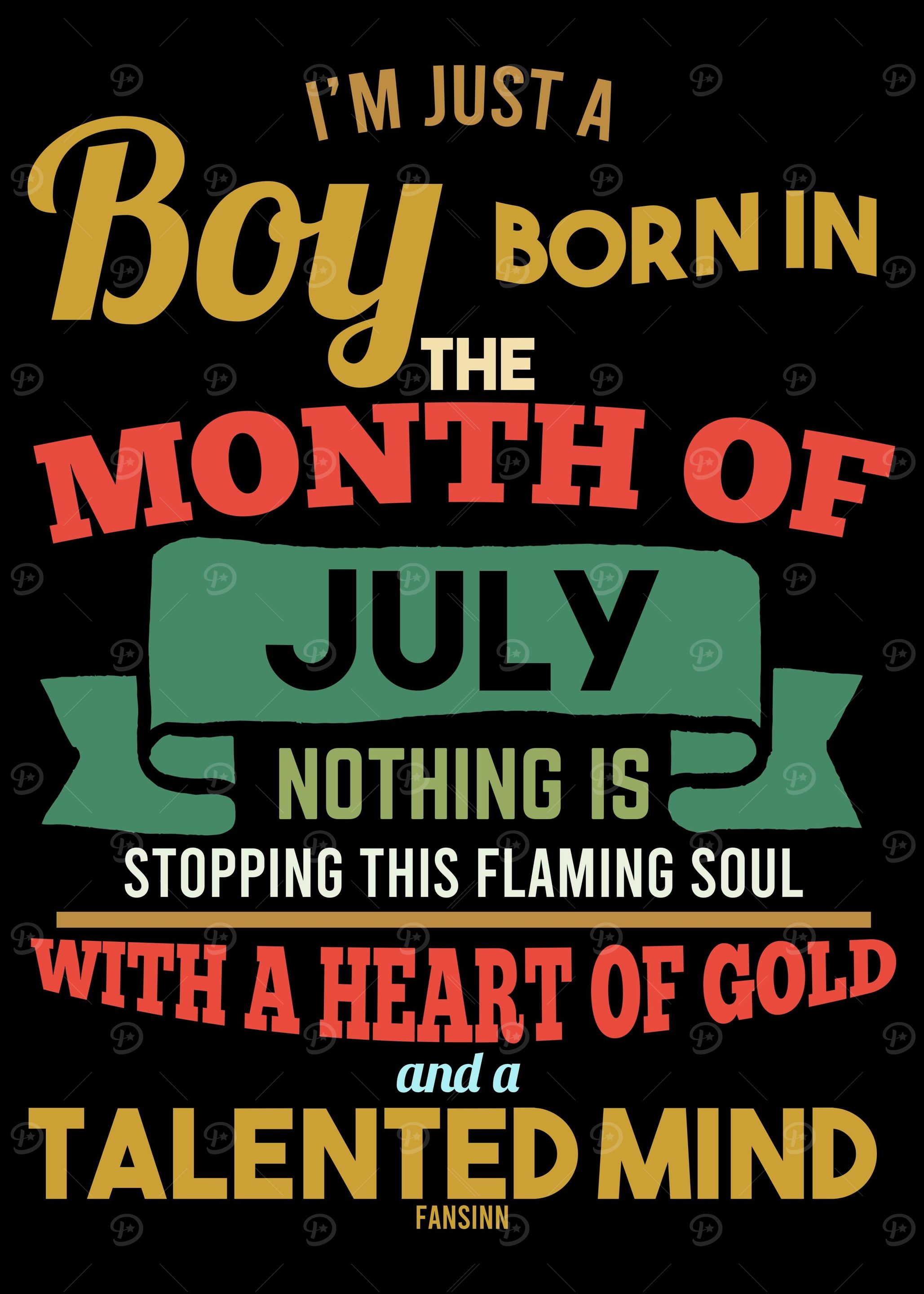 July Birthday boy man sayi