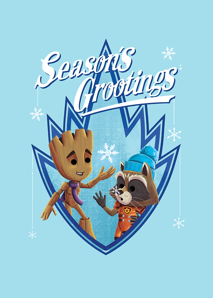 Season's Grootings blue