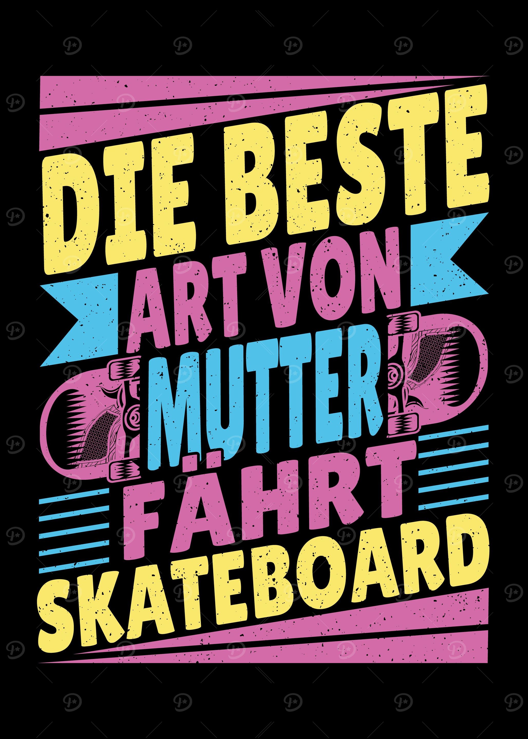 Skateboarder Motiv beim