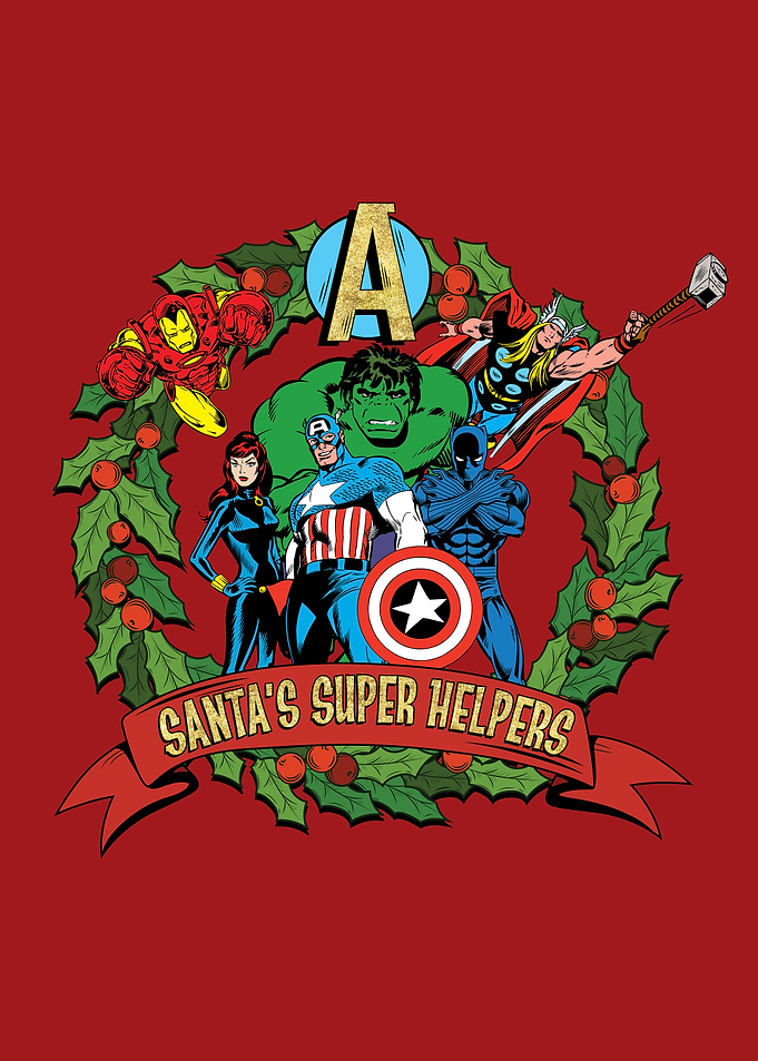 Santa Super Helpers red
