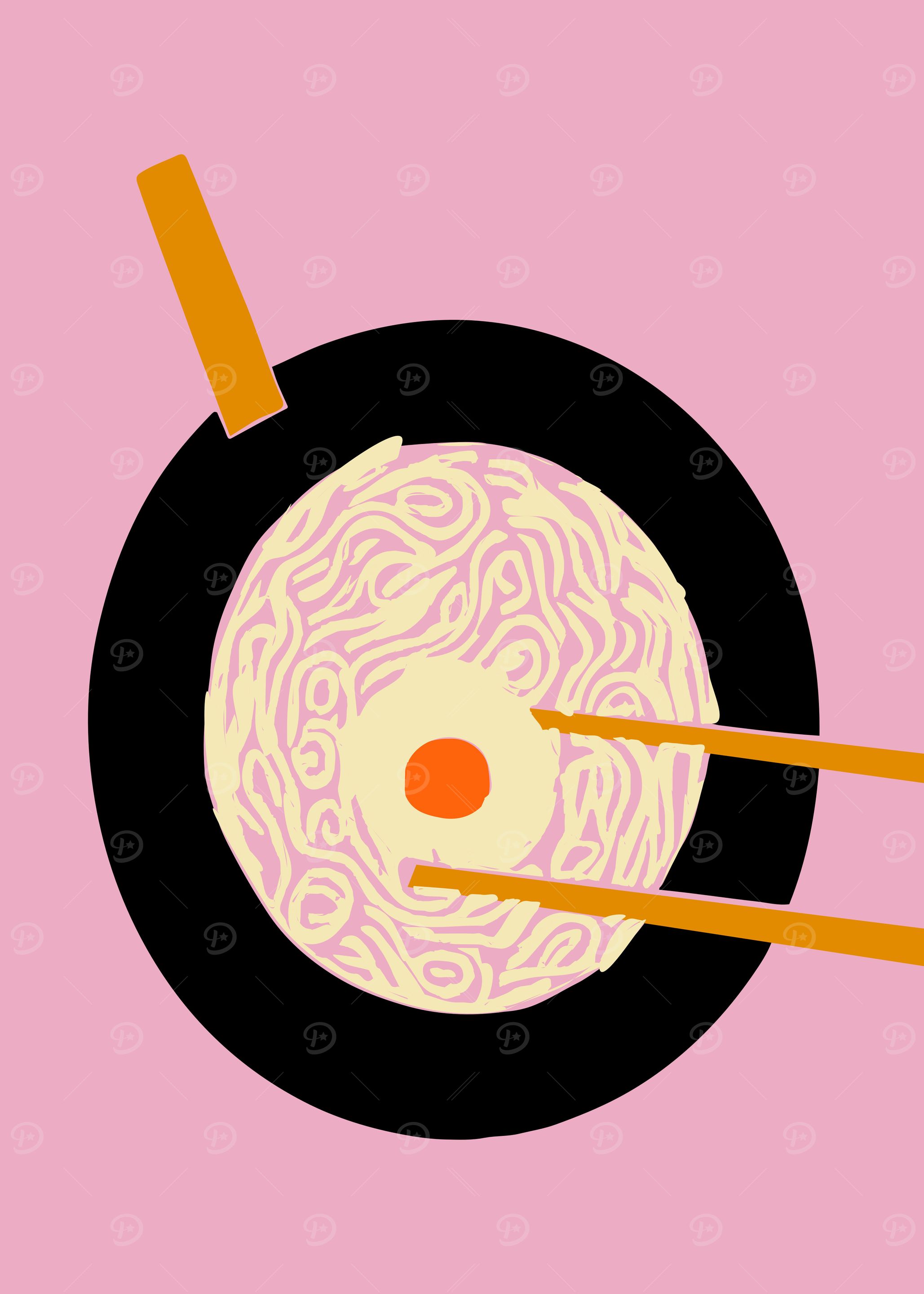 Minimalist Ramen Collage