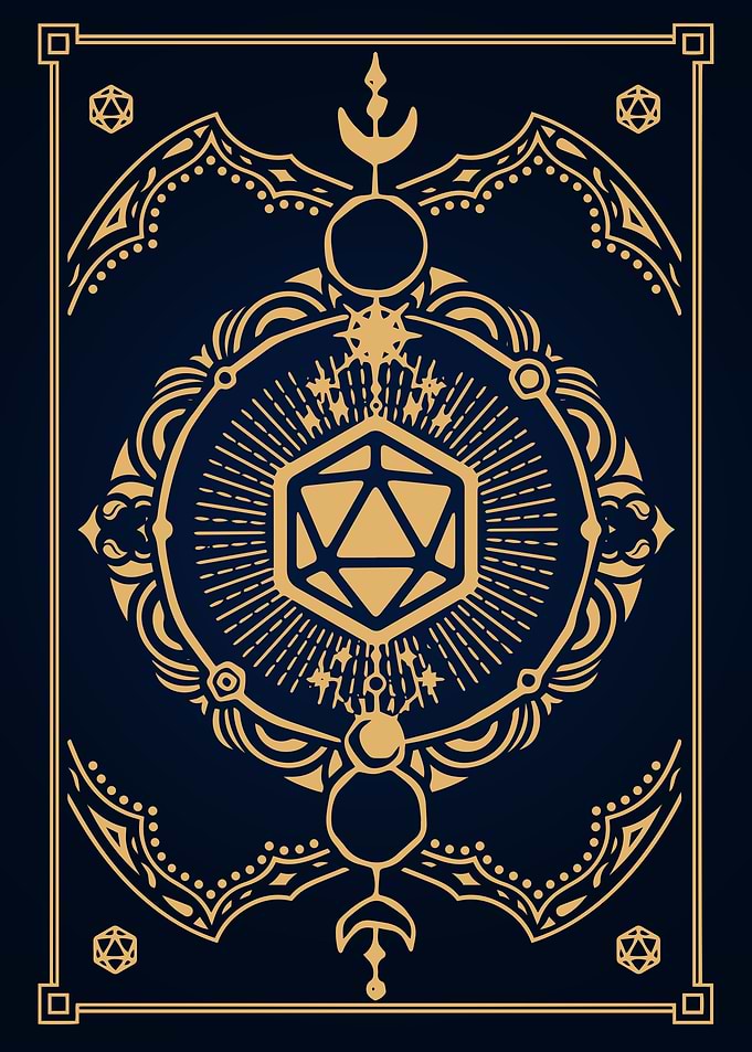 D20 Spell card