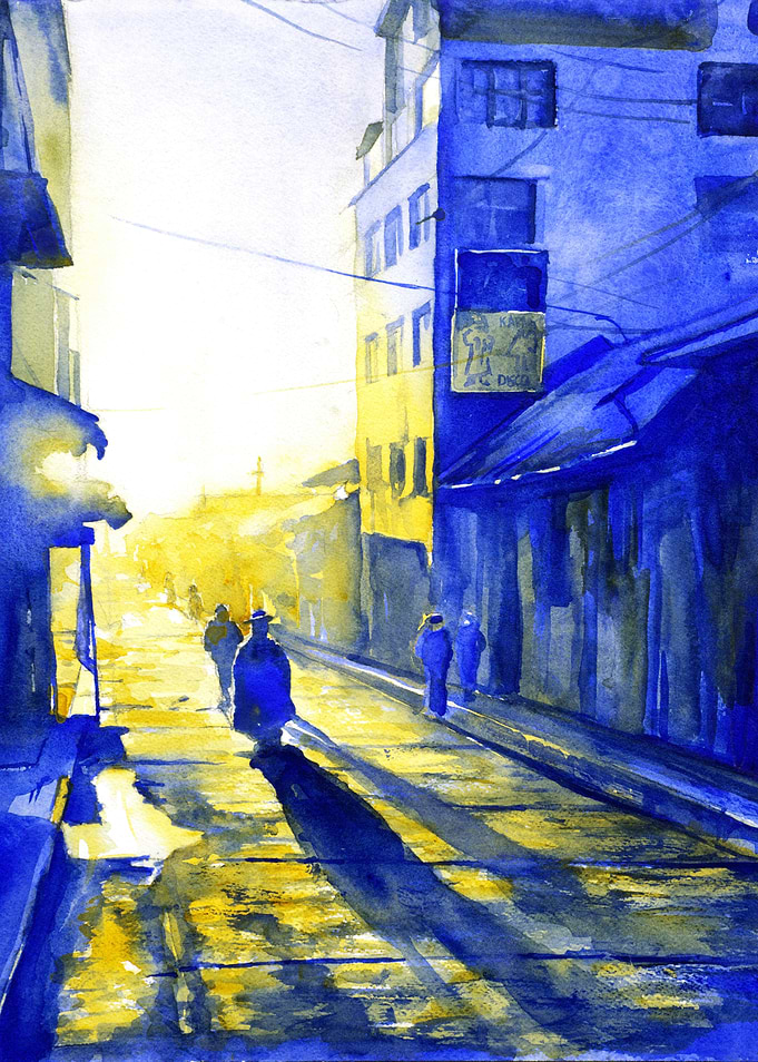 Puno Sunset Peru Art