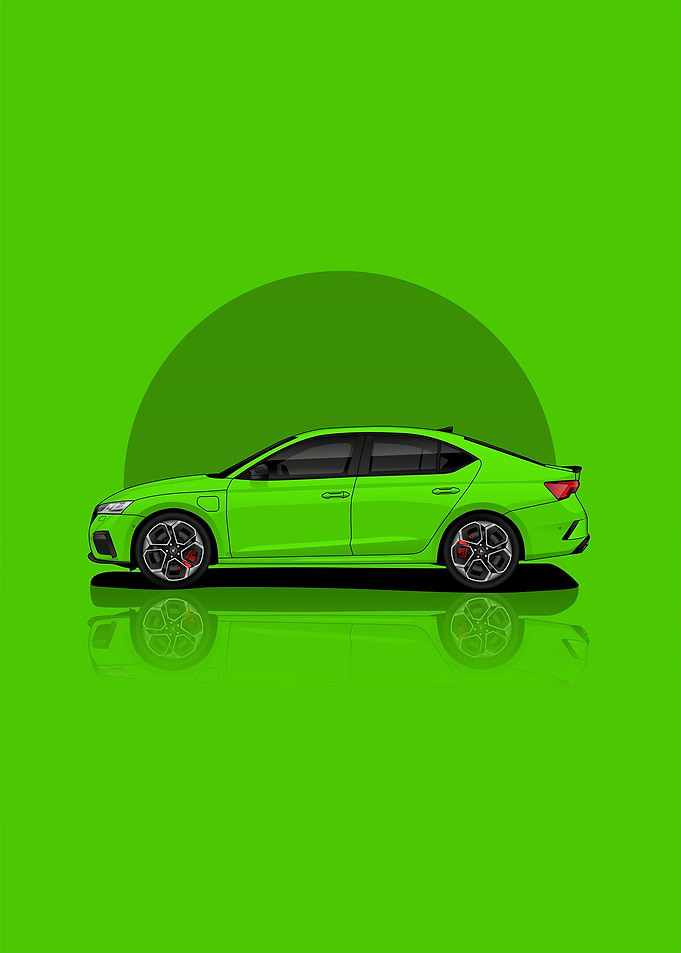 Car skoda octavia rs side