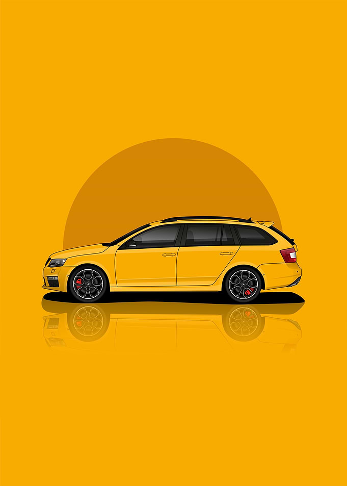 Car skoda octavia rs combi