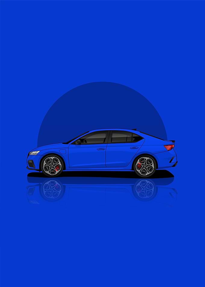 Car skoda octavia rs side