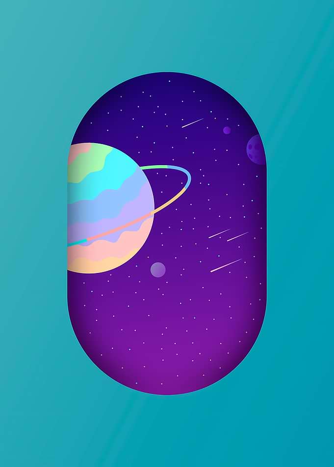 Oval Galaxy Planets