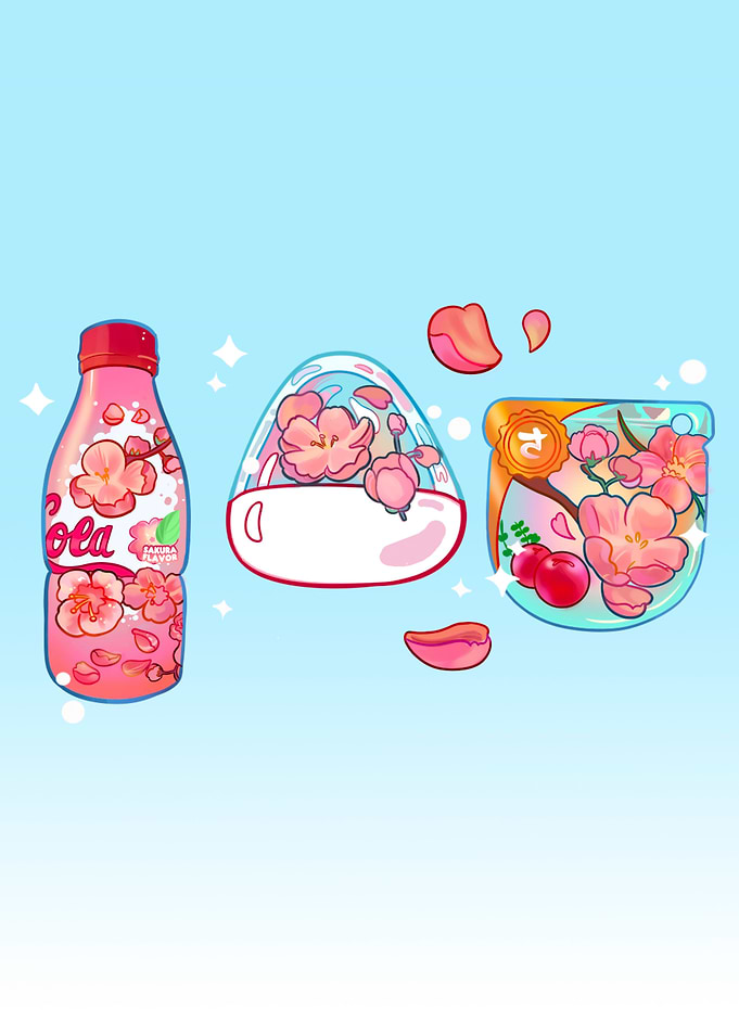 Sakura Themed Snacks
