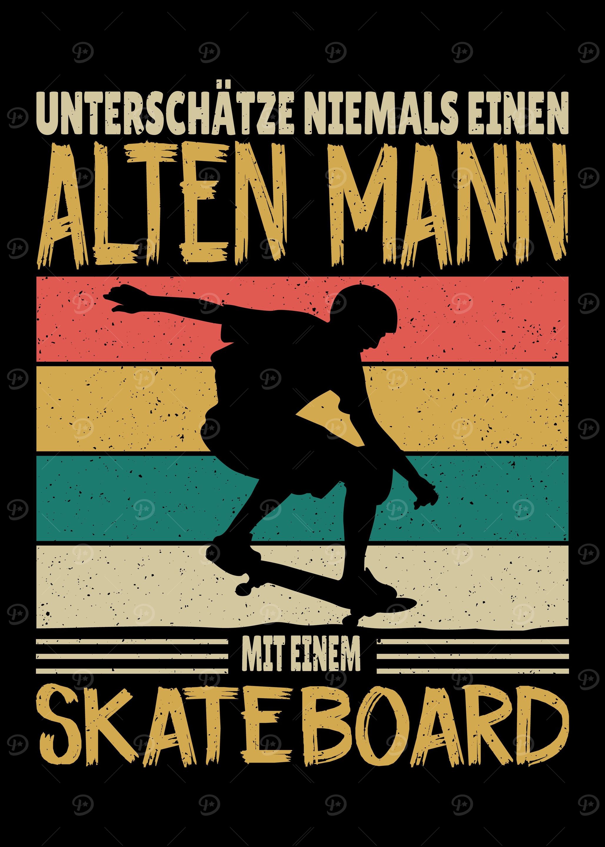 Skateboarder Motiv beim