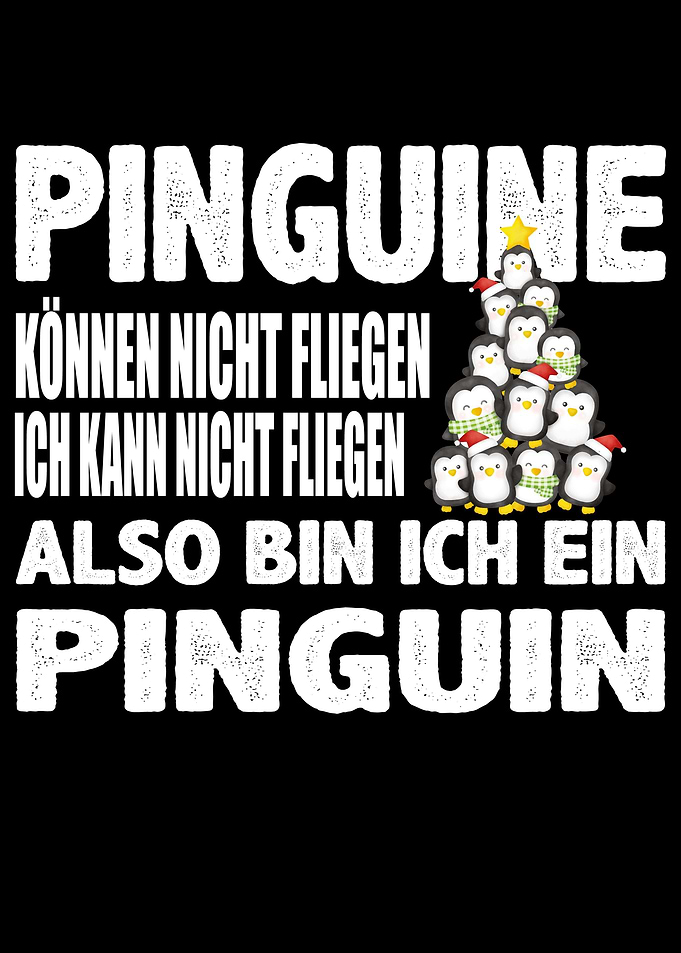 Pinguin Spruch Jungen