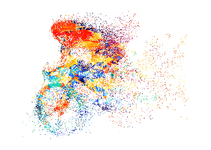Watercolors Cyclist racing
