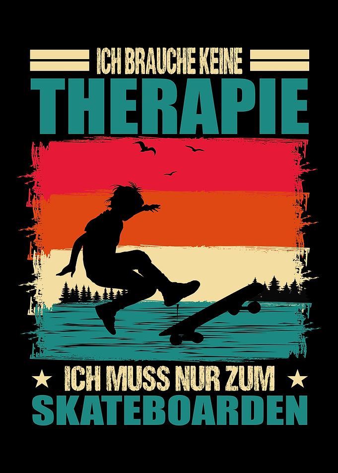 Skateboarder Motiv beim