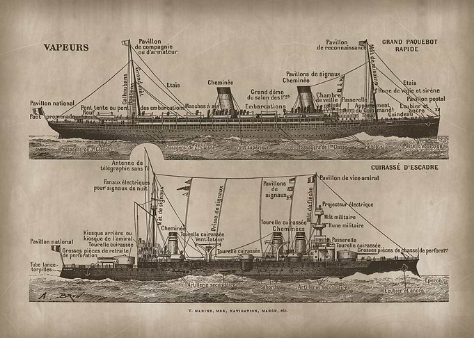 Vapeur French steamship