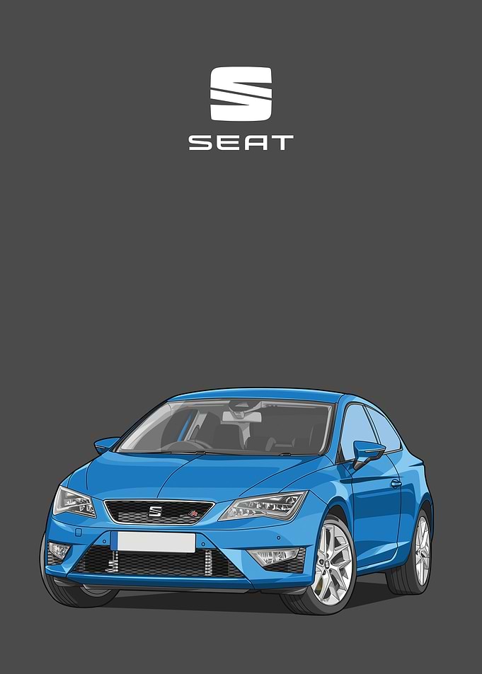 seat leon fr blue