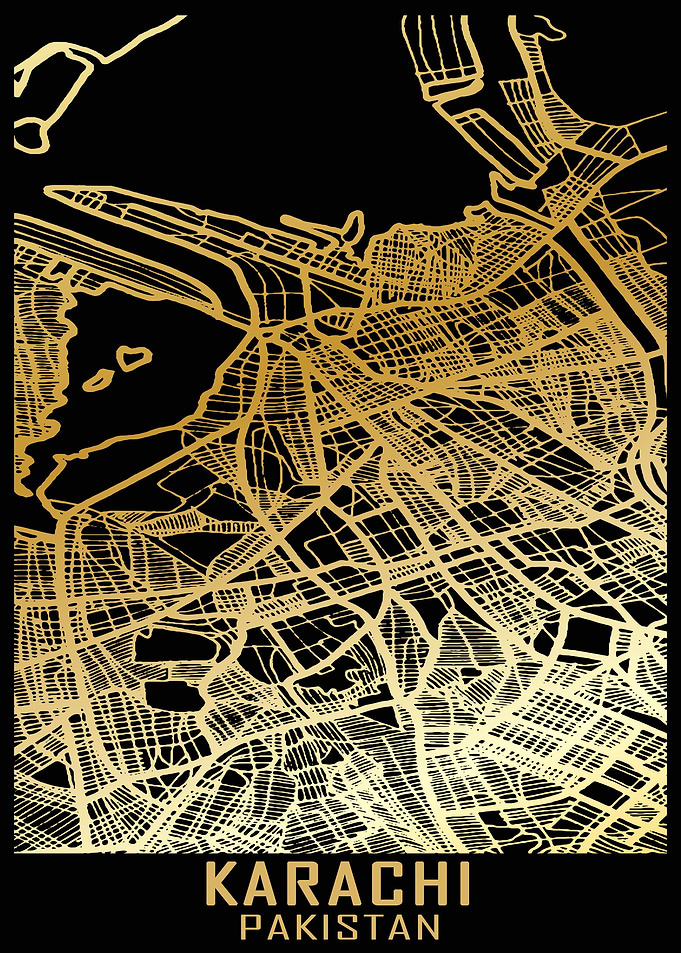 Karachi Pakistan City Map