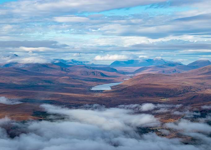 Loch Glascarnoch from far