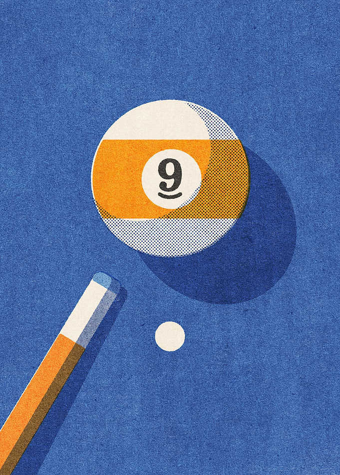 Billiards Ball 9 I