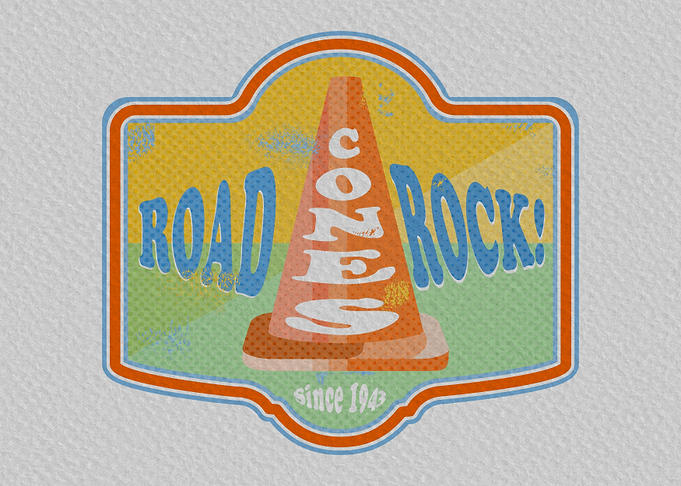 Orange road cone