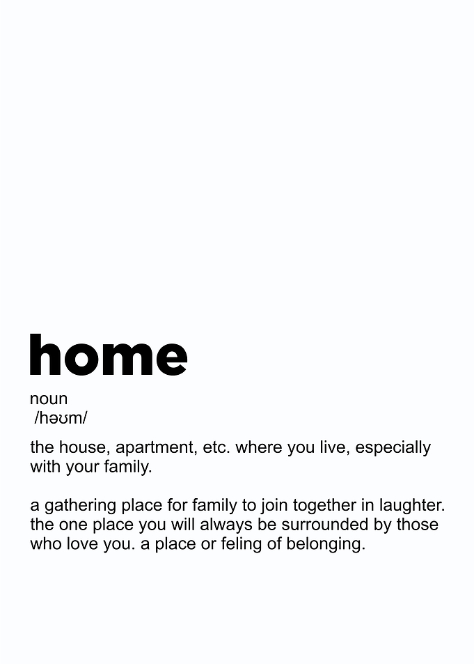 home definition posters
