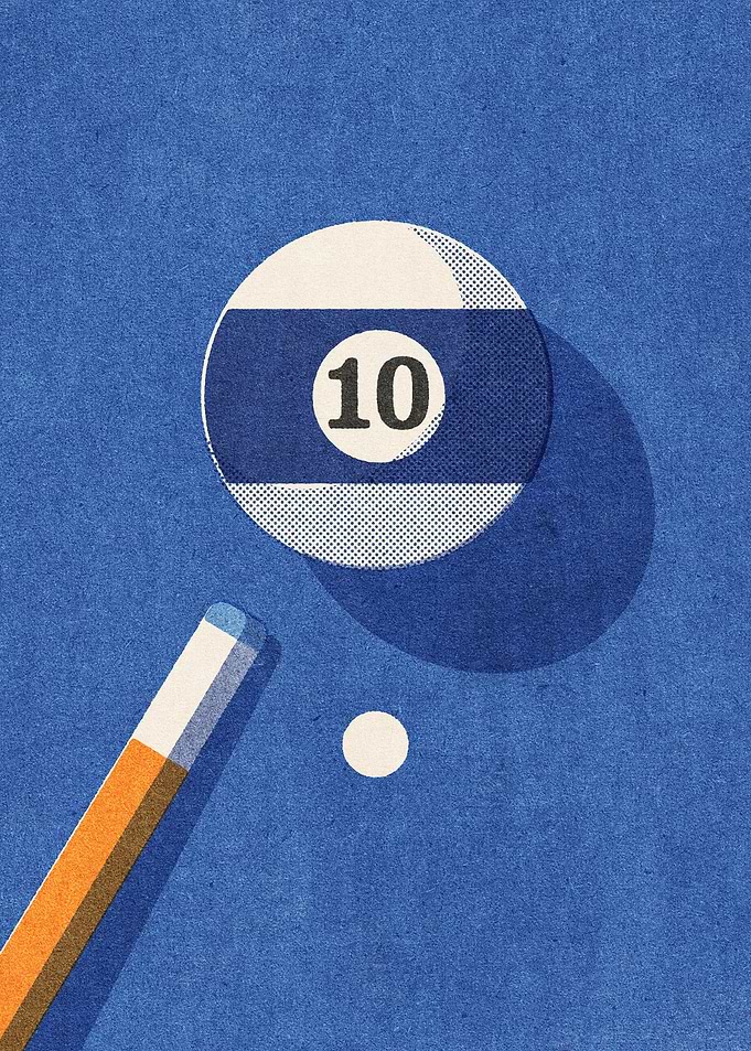 Billiards Ball 10 I