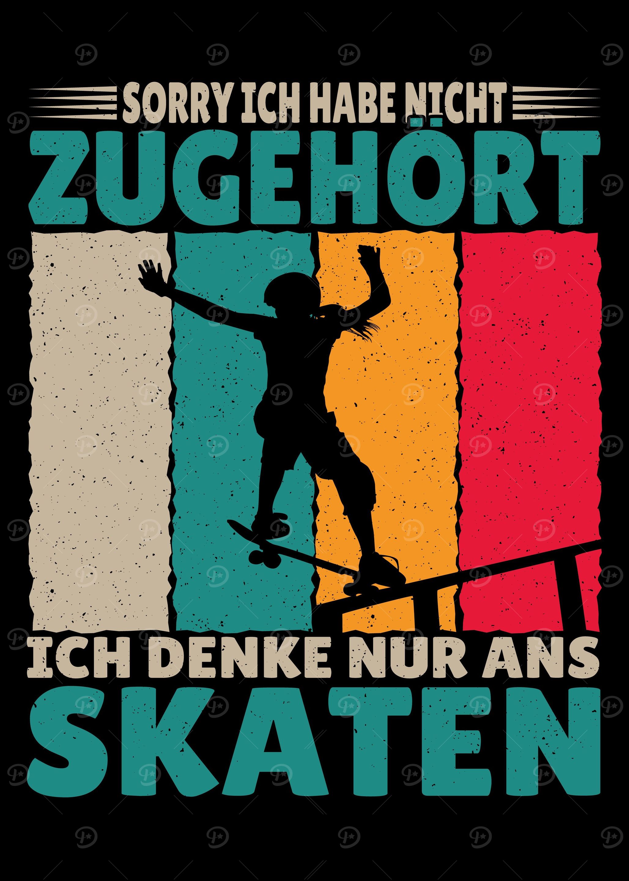 Skateboarder Motiv beim