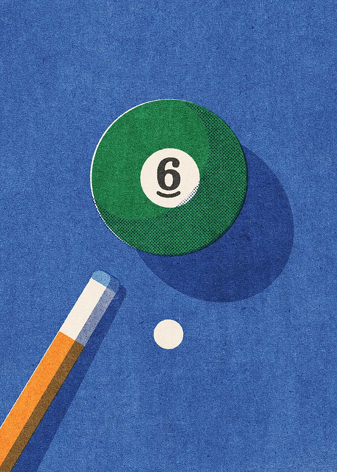 Billiards Ball 6 I