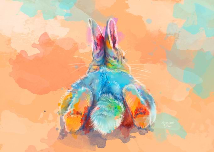 Funny Bunny Butt