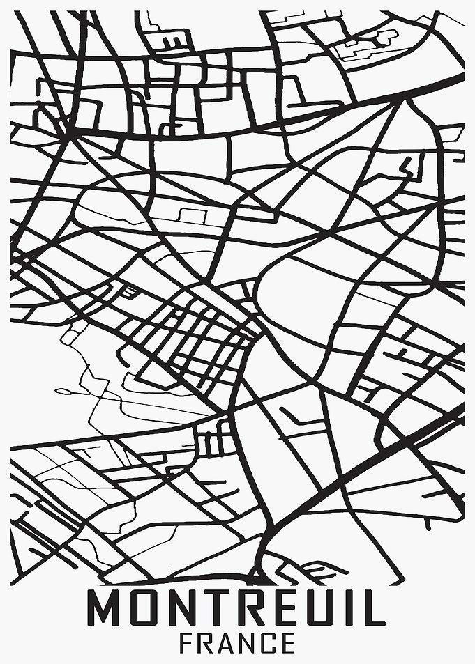Montreuil France City Map