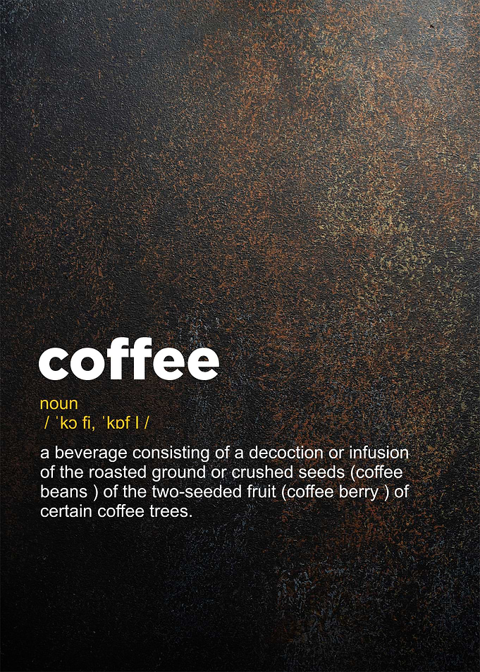 coffee definition posters