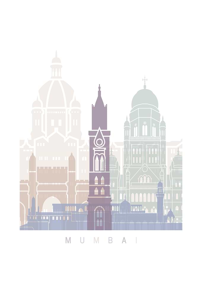 MUMBAI SKYLINE POSTER