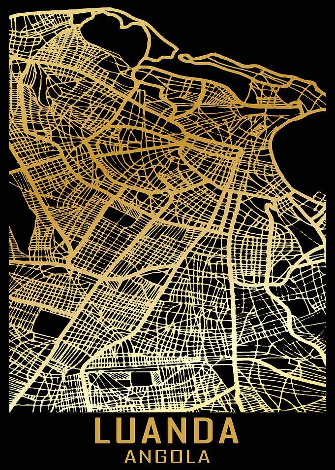 Luanda Angola City Map