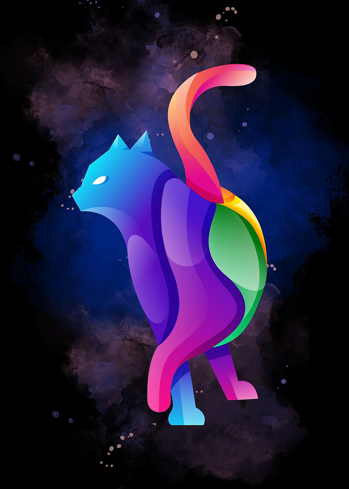 Cat Abstract