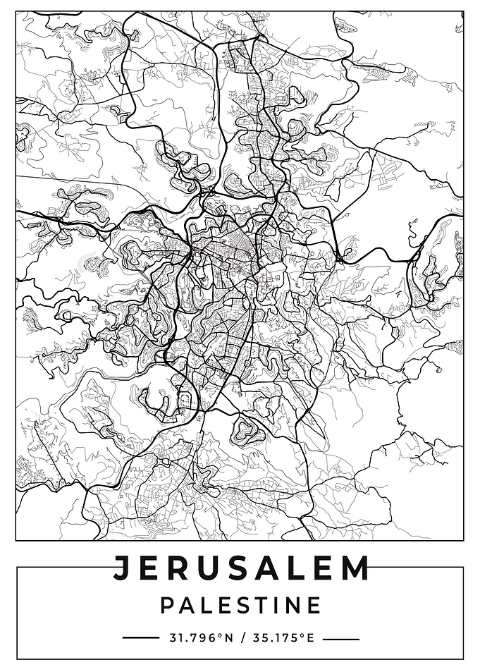 Jerusalem Palestine Map