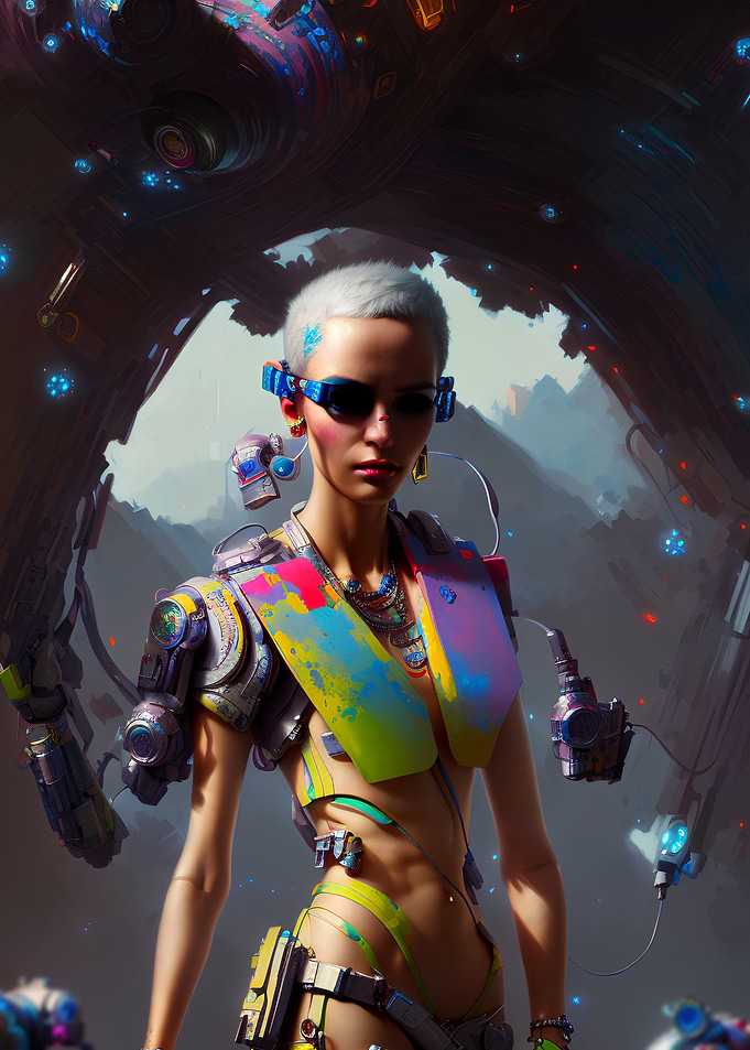 futuristic art