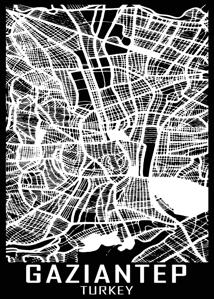 Gaziantep Turkey City Map