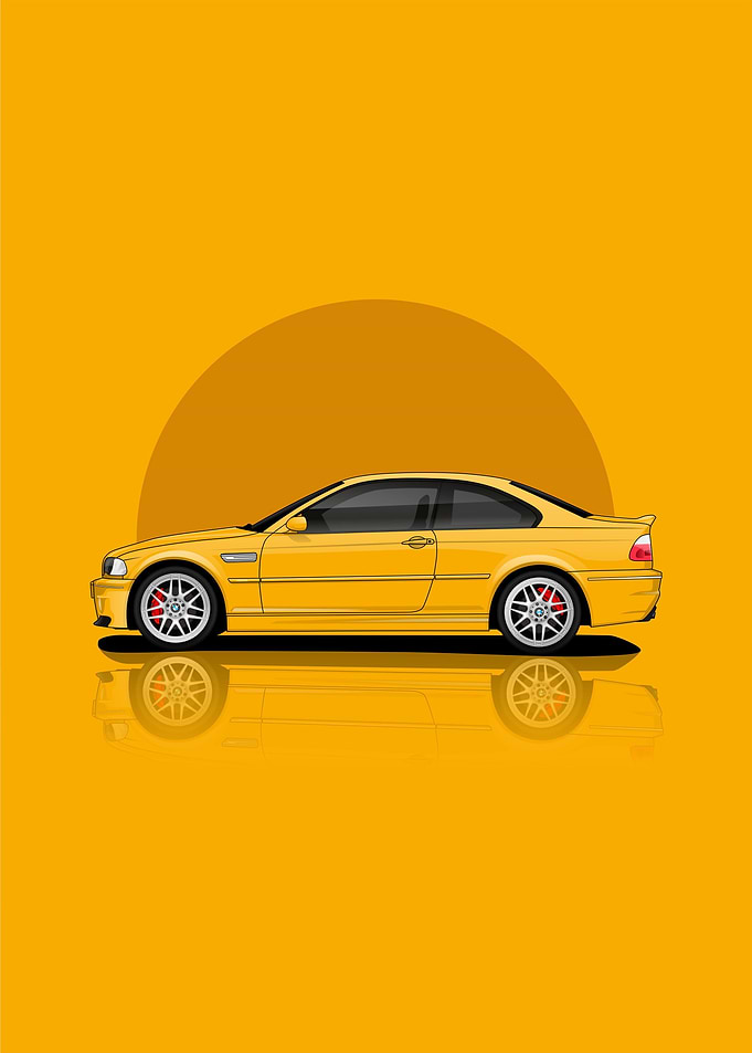 Art BMW M3 2005 Yellow