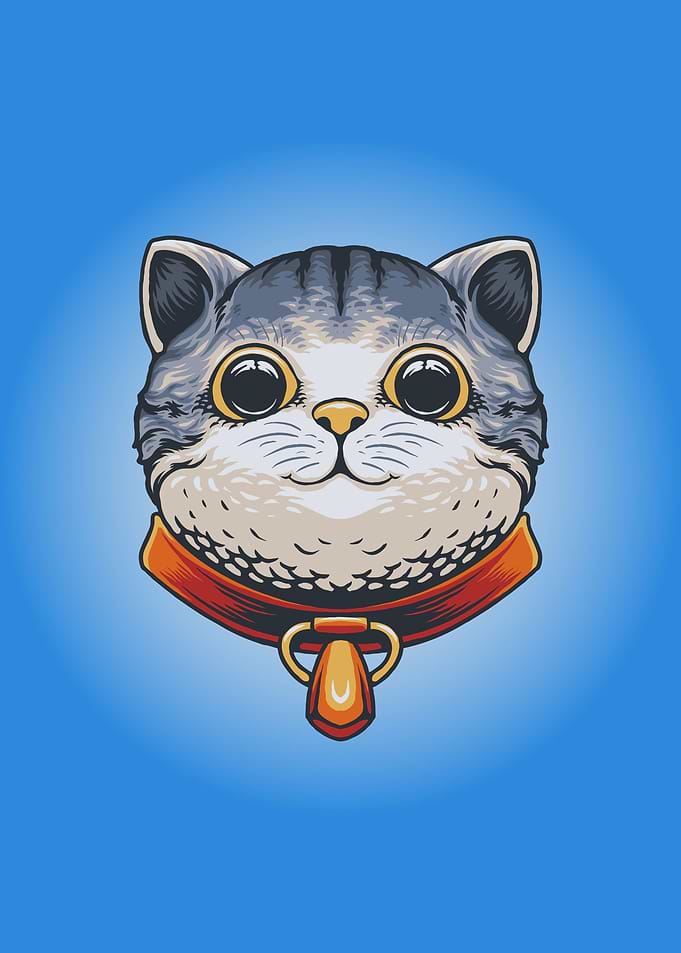 Cute cat head