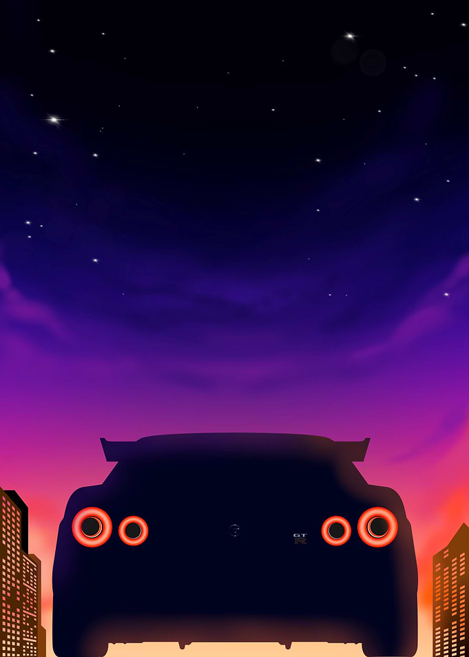 sunset skyline