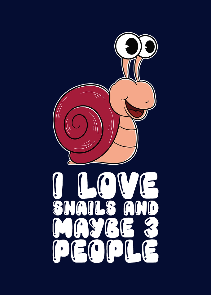 I Love Snails And 3 People