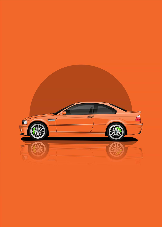 Art BMW M3 2005 Orange