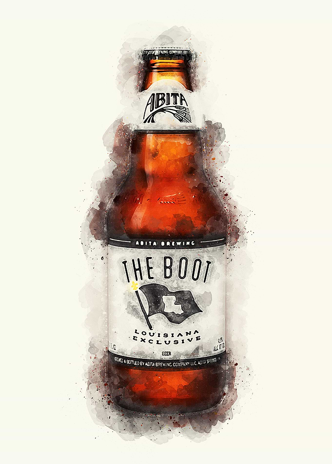 Vintage Watercolor Beer
