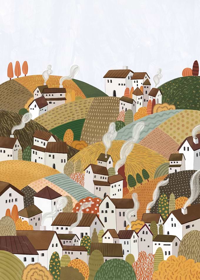 VILLAGE IN AUTUMN