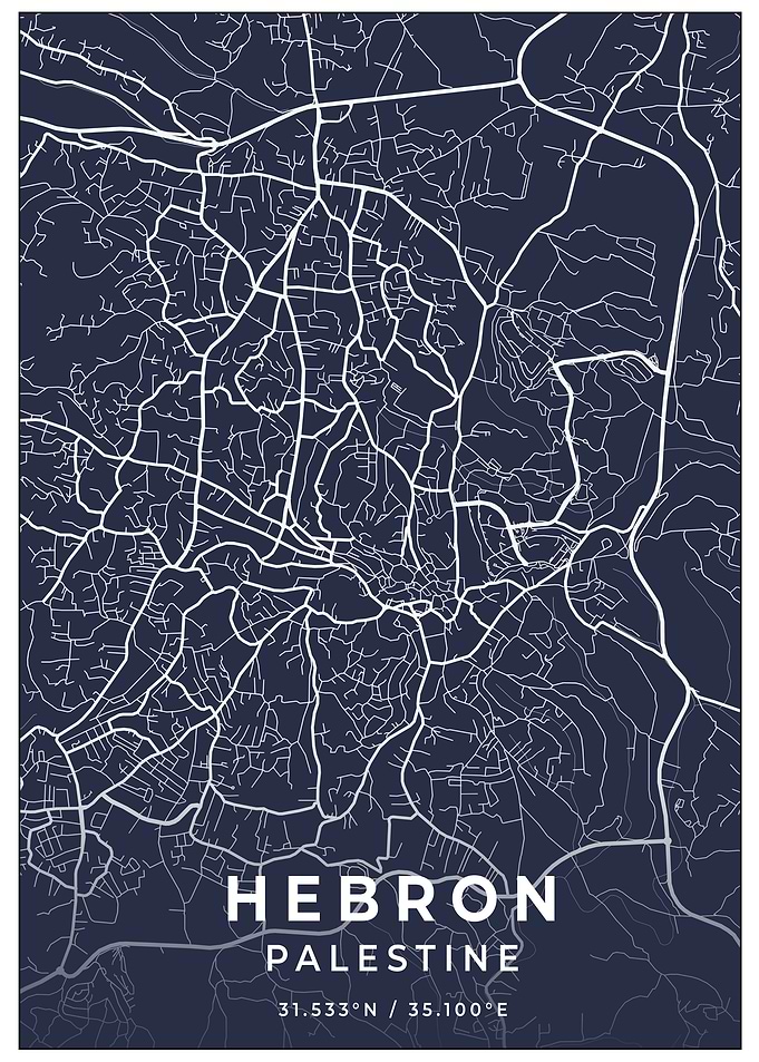 Hebron Palestine Map